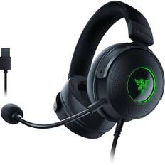 Razer Kraken V3 - Kabelgebundenes USB Gaming Headset Chroma RGB (Triforce 50mm Treiber, THX Spatial Audio, HyperClear Cardioid Mic, Chroma RGB) Schwarz