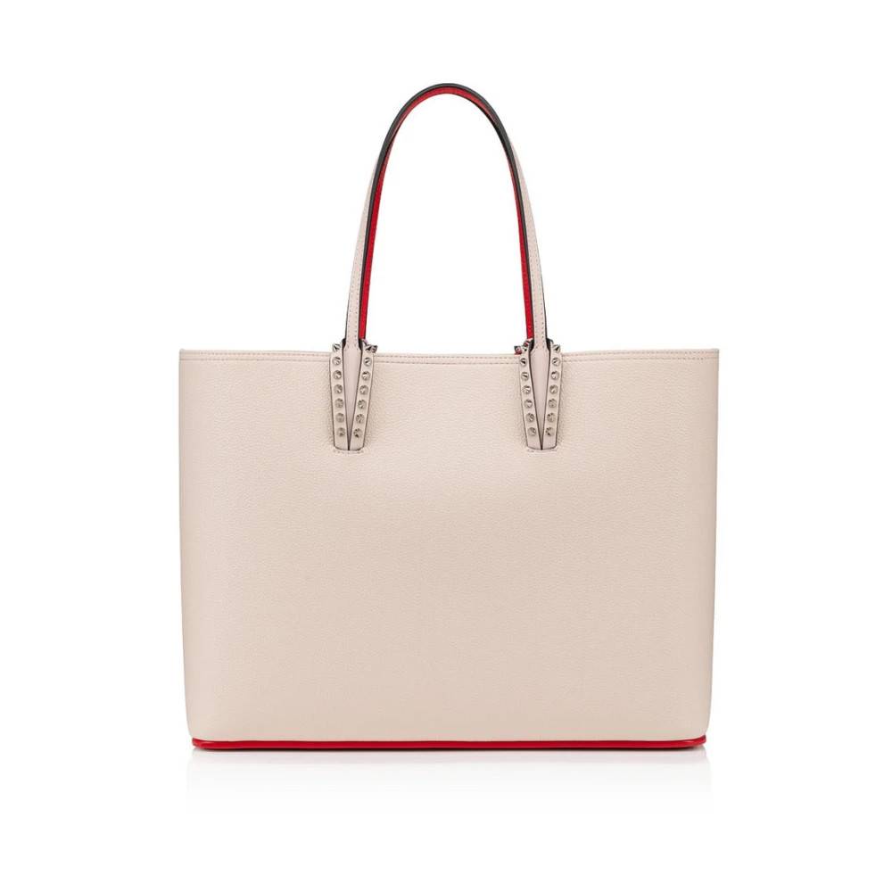 Christian Louboutin Cabata Large Tote Bag - Tasker - Dame - Beige - ONE SIZE -