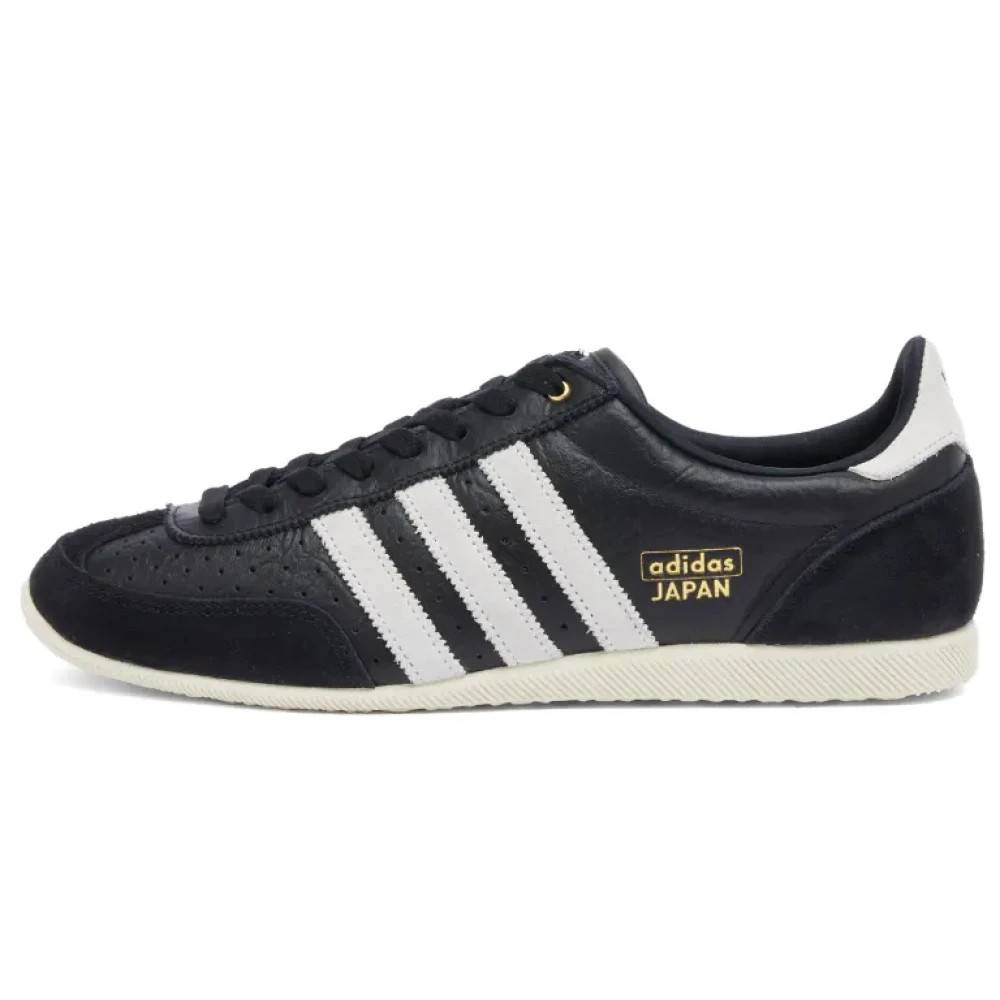 Adidas Japan Core Black & Gold Sneakers-- Træning - Herre- Sort- 35 1/2 EU- Læder- Japan Core Black & Gold Sneakers