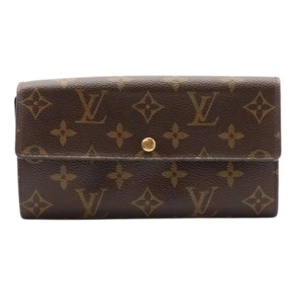 Louis Vuitton Vintage Pre-owned Lang pung (bi-fold) - Vintage - Dame - Brun - ONE SIZE -