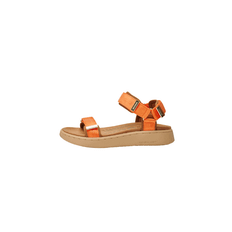 Woden Line sandal | Damesandal i orange I Natural Soft sål