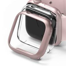 Ringke Slim Skal (2-pack) Apple Watch Series 9 41mm Pink & genomskinlig