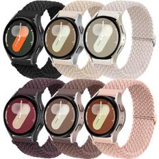 Armband für Samsung Galaxy Watch 7/6/5/4/FE 40mm 44mm/Galaxy Watch 4 6 Classic 47mm 43mm 46mm 42mm/Watch 5 Pro/3 41mm/Active 2,20mm Geflochtene Nylon Uhrenarmband für Garmin Vivoactive 5/3/Venu sq 2