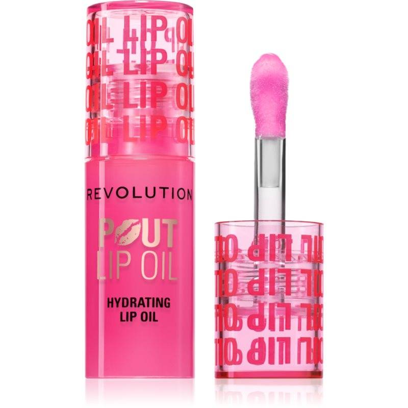 Revolution Pout Lip Læbeolie med fugtgivende virkning Skygge Raspberry Pink 3 ml - 3 ml