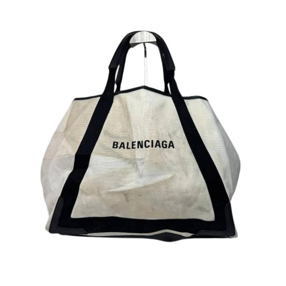 Balenciaga Vintage Pre-owned Vintage Tote Bag - Vintage - Dame - Hvid - ONE SIZE - Læder