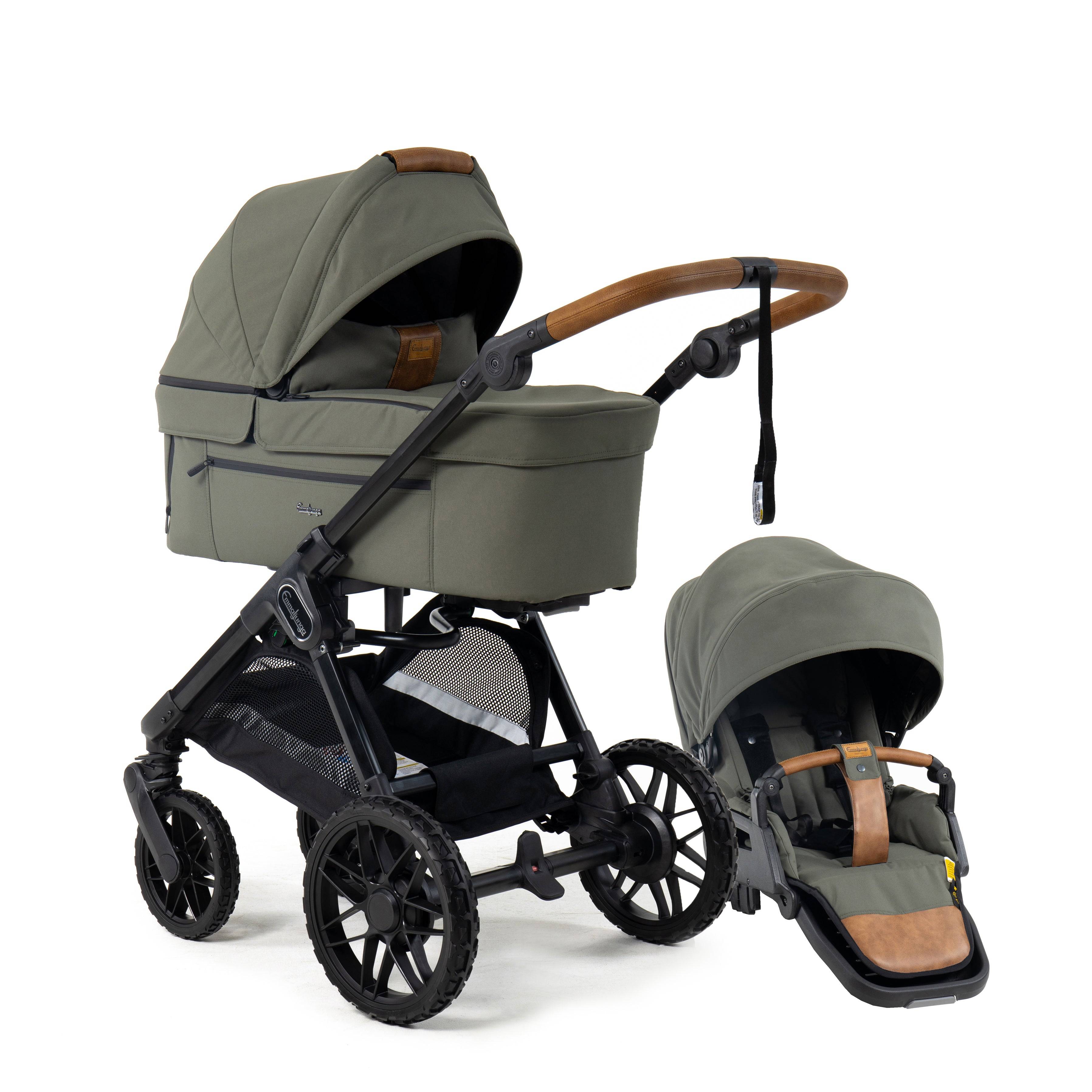Emmaljunga SENTO PRO FLAT+, Outdoor Green 2027 model - Levering September 2026