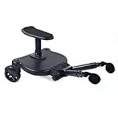 RibasuBB Buggy Board för alla barnvagnar, universell Buggy Board extra pedaladapter med sittbräda för barnvagnar, maximal belastning på 25 kg