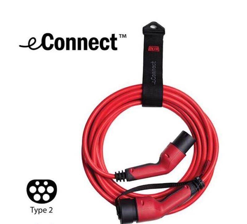 Laddningskabel - eConnect, typ-2, 32A, 7,4kW, 1-fas, 5m 726711309