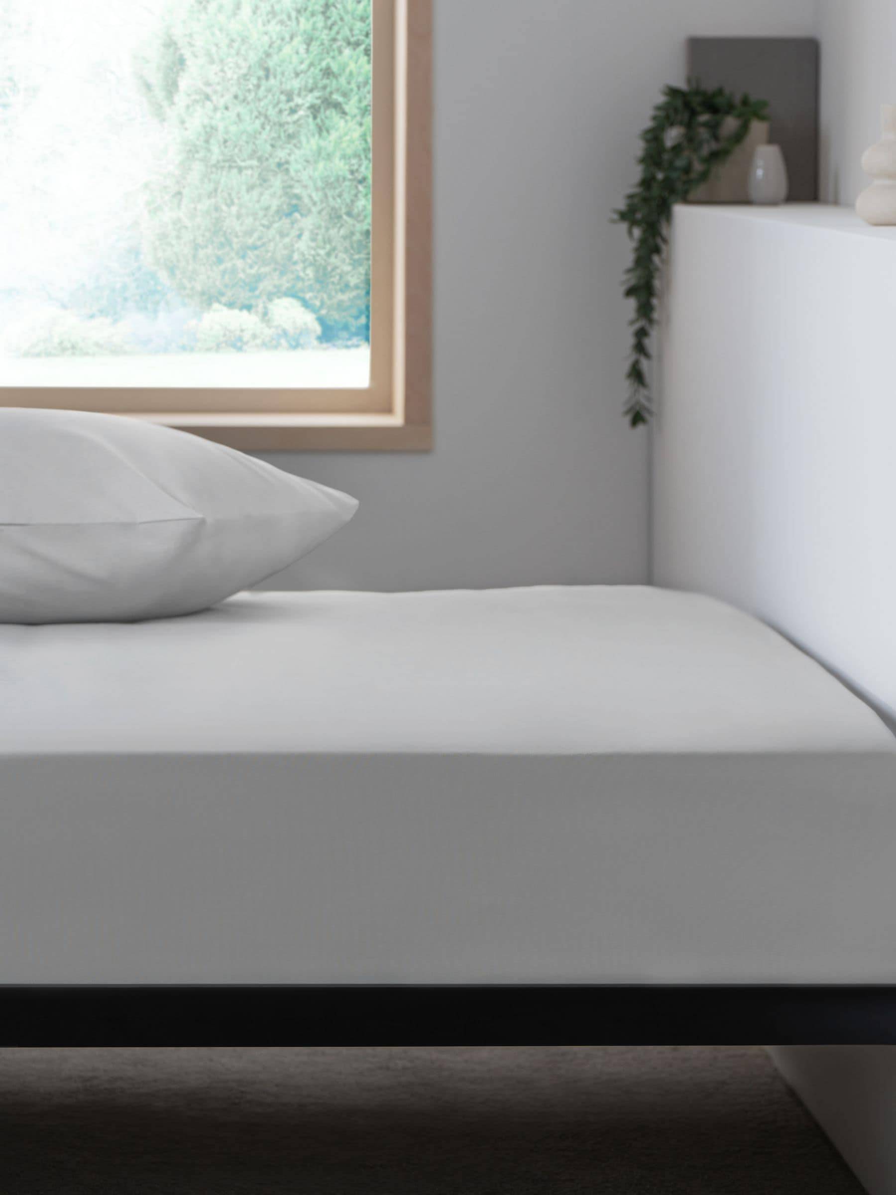 Next Grey Easy Care Polycotton Fitted Sheet