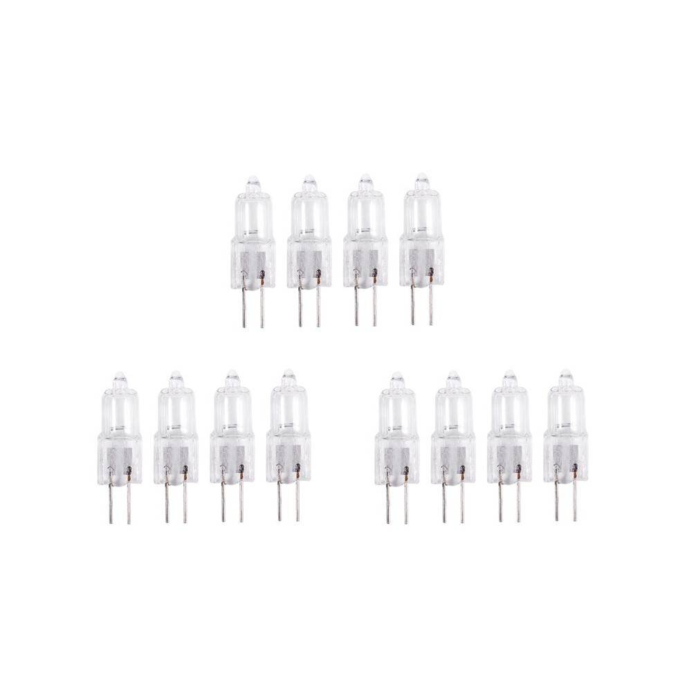 12V 20W 2 Pin G4 Base Halogen Light Bulb 12 Pieces Warm White