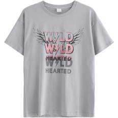 Lindex Tshirt i Blød Bomuldsjersey med s 146-152 - Børn hos Magasin
