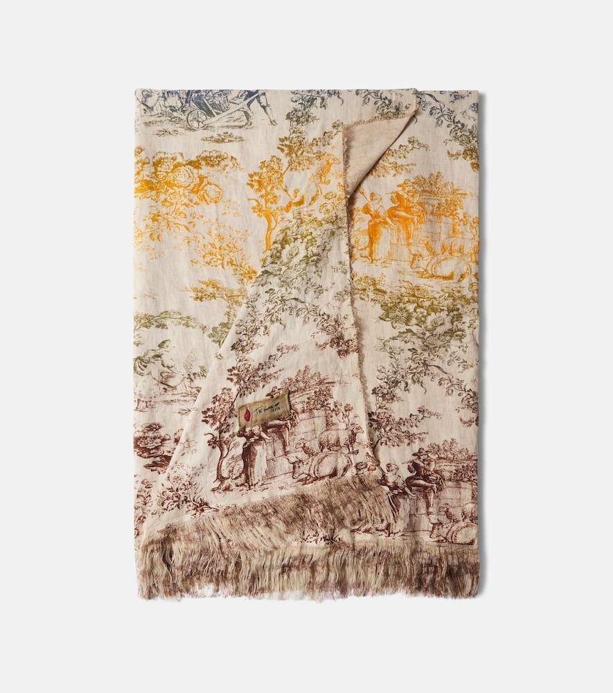 The House of Lyria Sollievo printed linen tablecloth