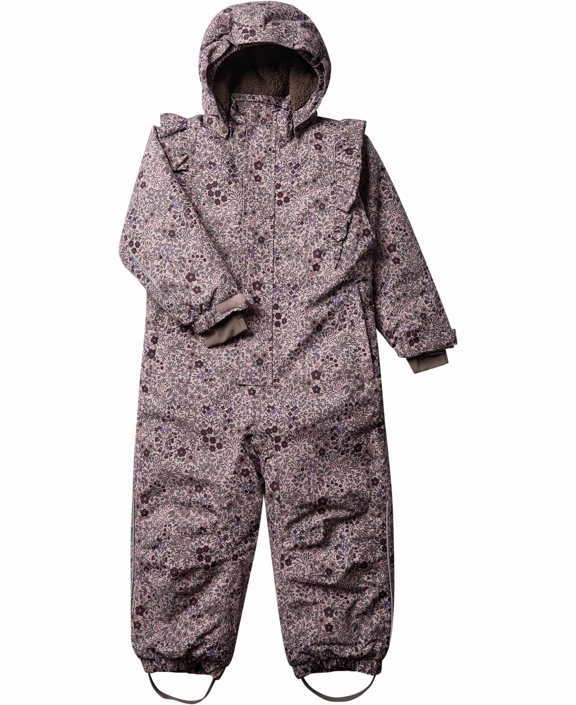 En Fant Snowsuit W. Frills Str 122 - Adobe Rose Termojakker hos Magasin.