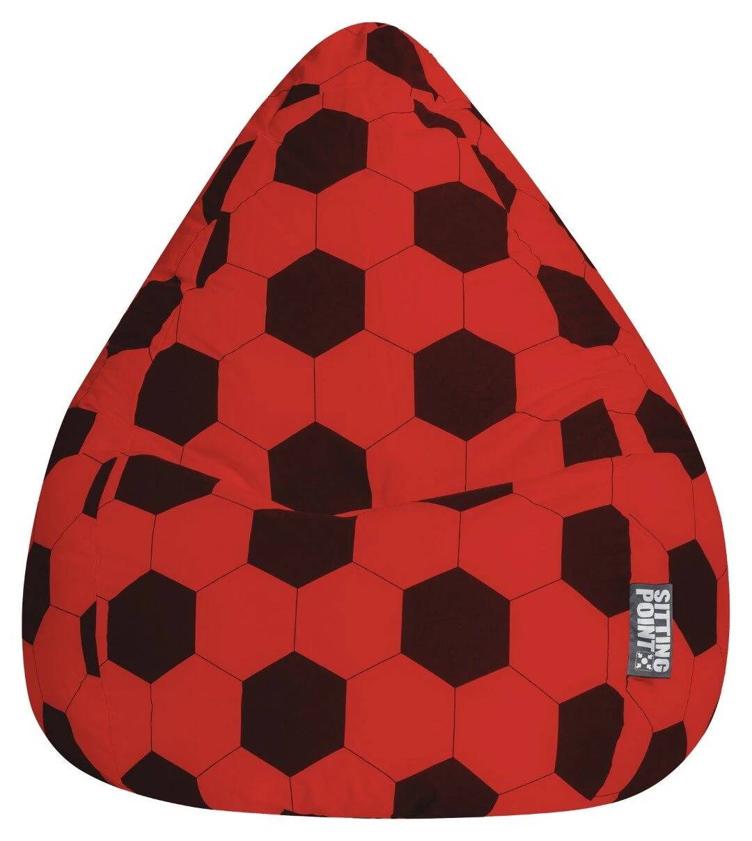 BeanBag FANKURVE XL Rød-sort