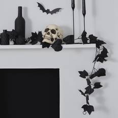 Fright Night - Dekorativ guirlande sort efeu 180 cm