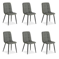 Chaise de salle à manger lot 6 chaises grises