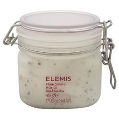 Elemis Frangipani Monoi Salt kroppsskrubb, utjämnande peeling, jämnar ut och återfuktar, lätt doft, mineralrik, djuprengörande, 490 ml