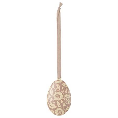 Maileg - Påskeæg Ophæng, Blomster Mørk Pudder