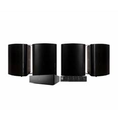 Sonos Amp med SC4B & 2 par DLS MB6i Svarta Utomhushögtalare