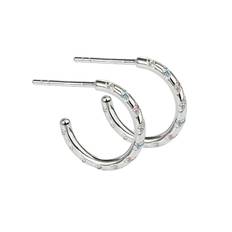 Aqua Dulce Helix creoler 20 mm i sølv