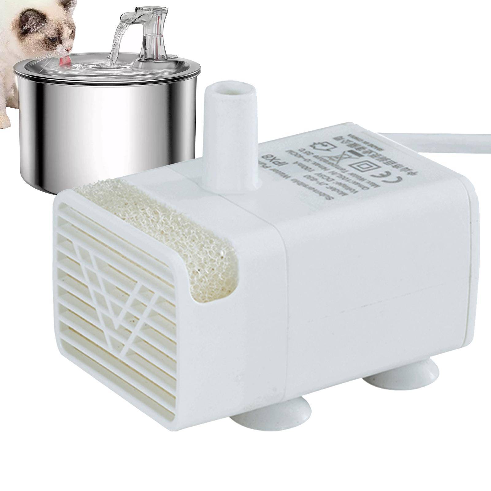 Pet Fountain Motor Submersible Pump Silent USB Cat Water Fountain Quiet Motor Feeding Supplies for Drinking Replacement Pump