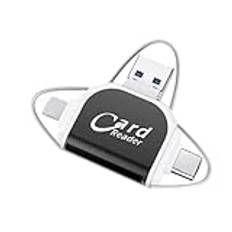 4-i-1 USB 2.0 OTG minneskortläsare adapter universell mikro-USB TF-läsare telefon SD-dator för PC laptop-kort