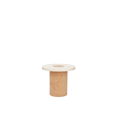 Frama Sintra Sidobord/Soffbord Liten Vit Marmor/Kork - Vit, kork