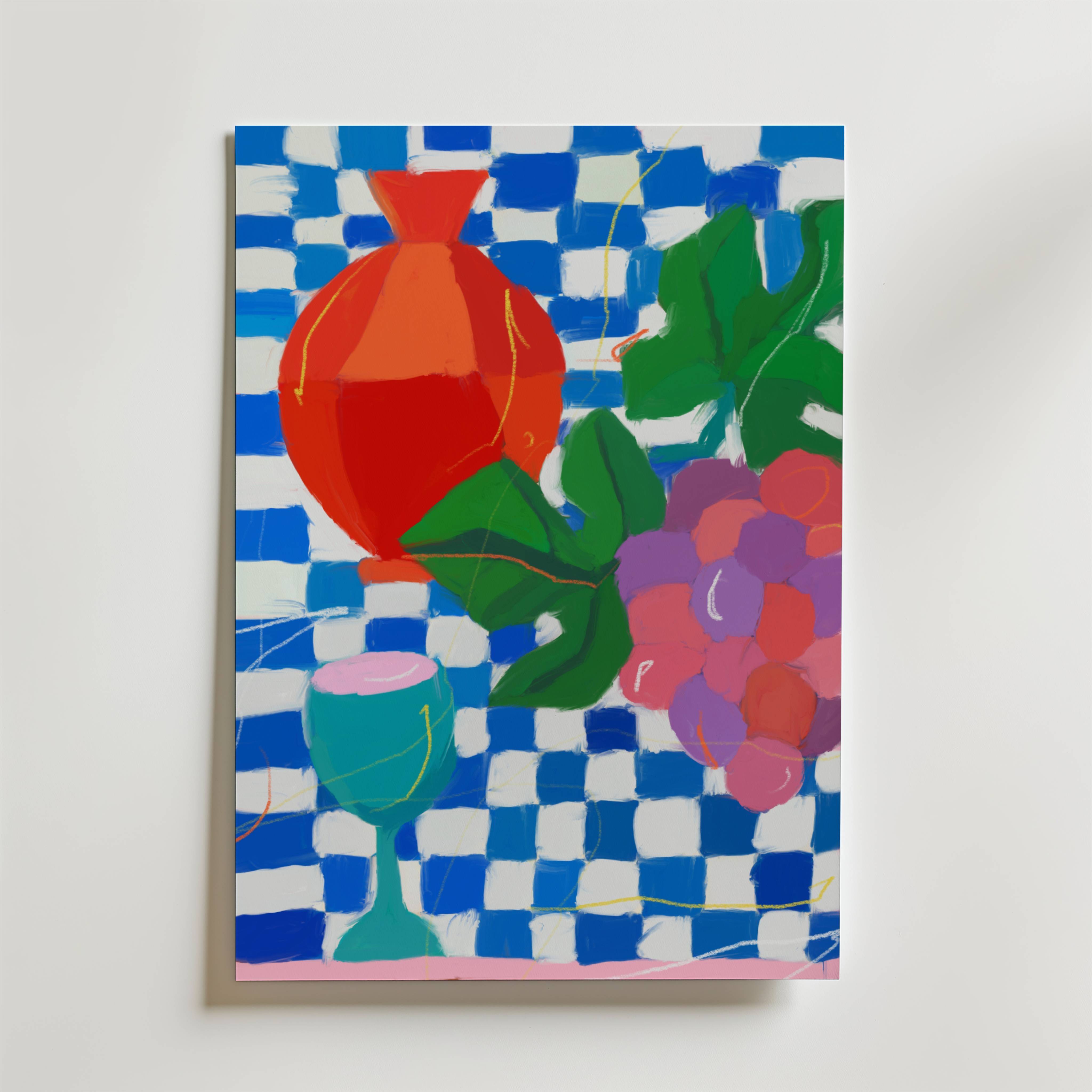 Table of Joy Poster - Premium Canvas 100x140 cm