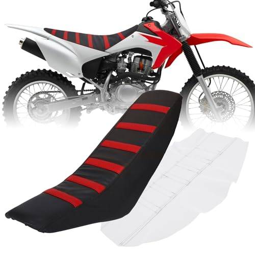 JFG RACING Dirt Bike sätesskydd, universellt motorcykelsätesskydd för CR CRF MX MXR XT XTR motorcykel Dirt Pit Bike motocross - röd