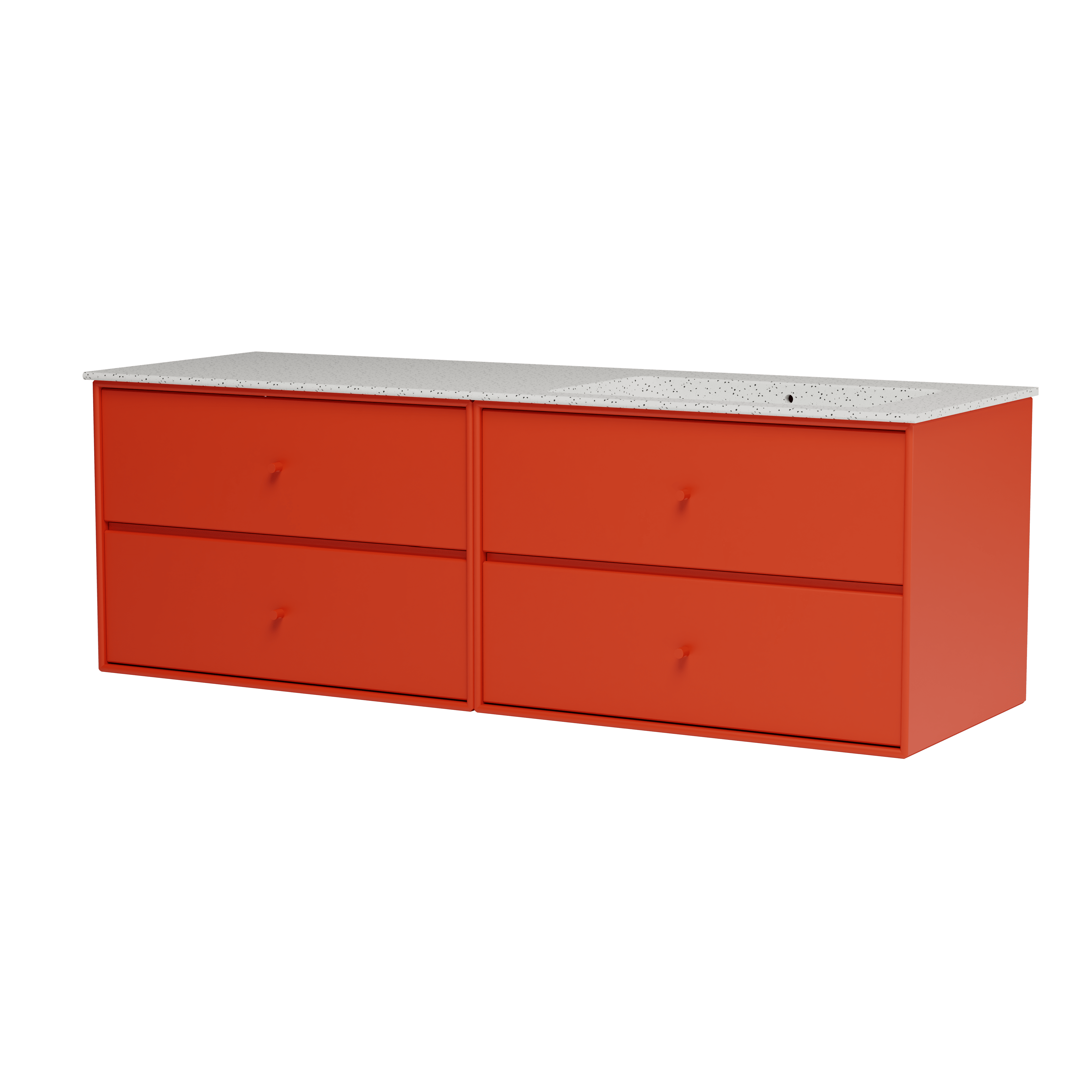 Montana Basin SU2402 – badmodul med vask, 141 cm Rosehip - Jacobsen Plus