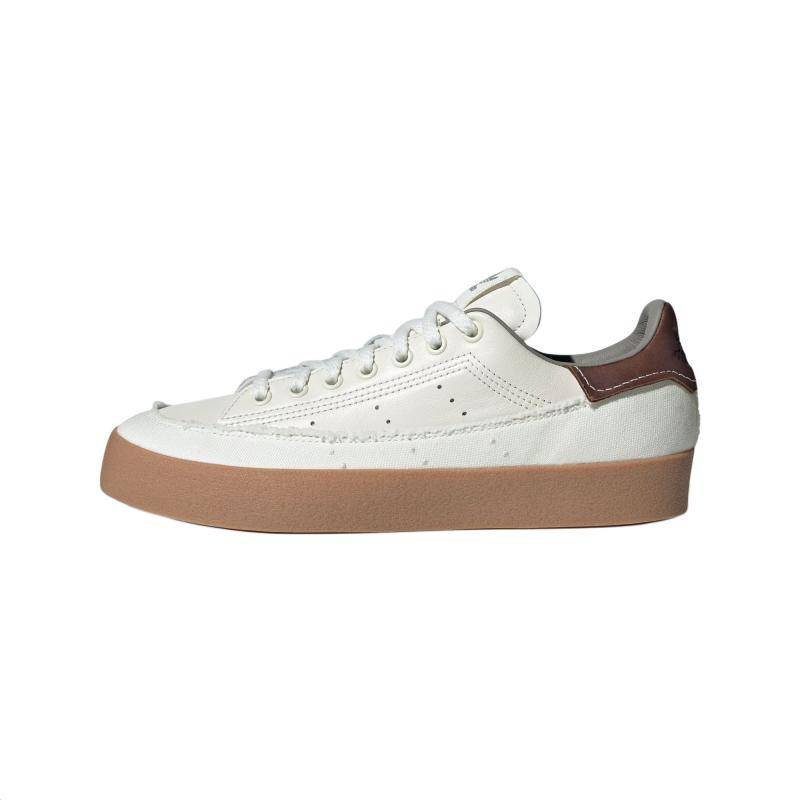 Adidas Originals STAN SMITH CS Halkresistent Nötningsbeständig Lågskurna Skateboardskor Unisex Vita Bruna Sneakers ID6250 46