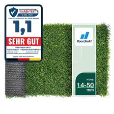 Floordirekt Kunstrasen Outdoor Rasenteppich Meterware - Grasteppich - Rollrasen - Kunststoffrasen - Rasen für Balkon & Garten Rasen Teppichboden für Außen nach Maß 40mm Höhe, Vita 200x1000 cm