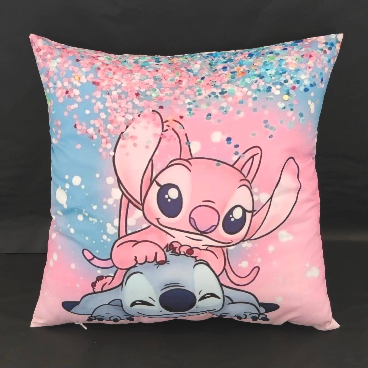 Sött Disney Lilo&Stitch Örngott Tecknad Animefigur Ängel Soffkudde Hem Sovrumsinredning Kawaii FödelsedagspresenterA,