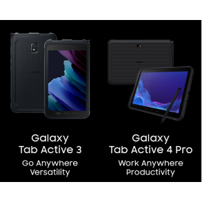 Samsung Galaxy Tab Active 3 8" skærm 64gb 3G 4G LTE sort til barske arbejdsmiljøer