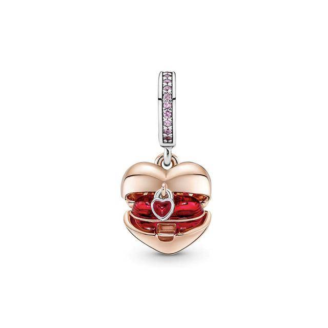 925 Fint Sterling hänge Silver House Family Bead Love Charms Passar till Original Pandora Armband Lady DIY Smycken Present
