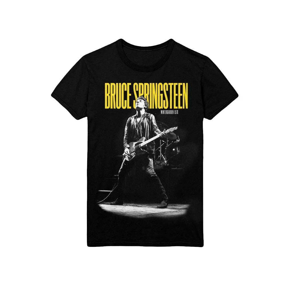 Herr Bruce Springsteen Winterland Ballroom Gitarr Smal Passform T-shirt Stor Svart cm black