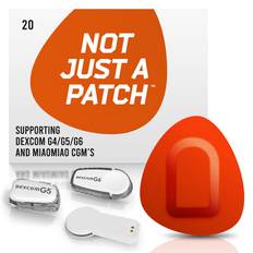 Not Just a Patch plastre til Dexcom og MiaoMiao, 20 stk. (Orange)