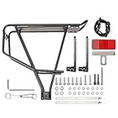 Multipurpose Bike Rack, aluminium Alloy Rear Rack, Cykelresväska, Bike Carrier, Bike Carrier. Rear Bike Bagage Rack, Justerbar Cykel Back Rack, Lightweight Bike Rack, Cykel Travel Tillbehör