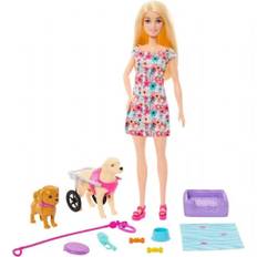 Barbie Pet Dukke med Hunde Barbie dukker dyr HTK37