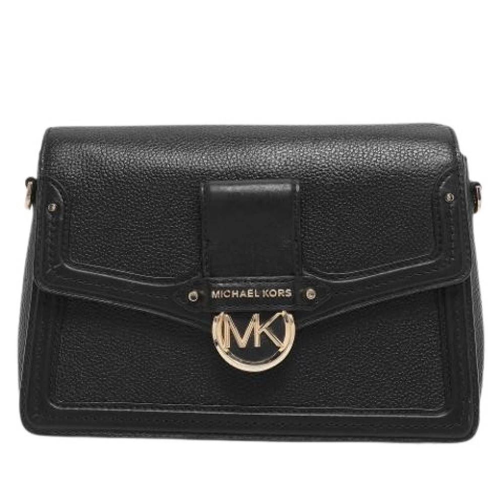 Michael Kors Pre-owned Pre-owned Læder Skuldertaske - Vintage - Dame - Sort - ONE SIZE - Uld