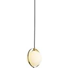 Modern minimalistisk amerikansk stil lång linje guld pendellampa originalitet mässing klot hängande lampa nordisk rund glas hängande lampa för salt