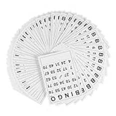 WHAMVOX 10 Förpackningar 180 Ark Magnetiska Chips Bingobräde Bingospel Sällskapsspelskort Bingo Födelsedag Spel Kort Bingo Papper Bingo Brädspel Spelkort Bingobrickor Leksak Poker Barn