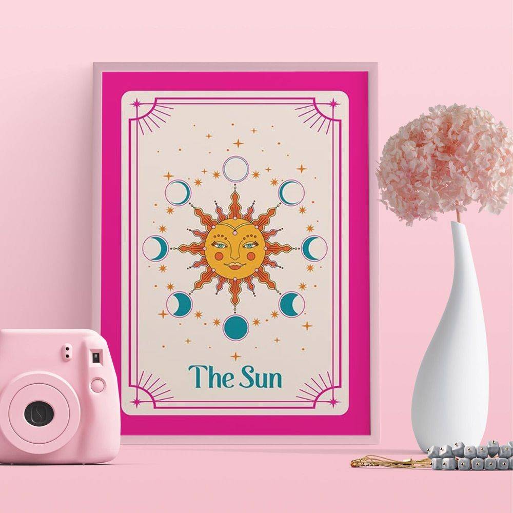 Solen tarotkort plakat