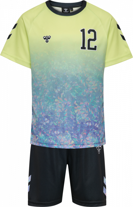 Hummel Shimmer Sports Sæt Børn - Shadow Lime/Black - 110 cm