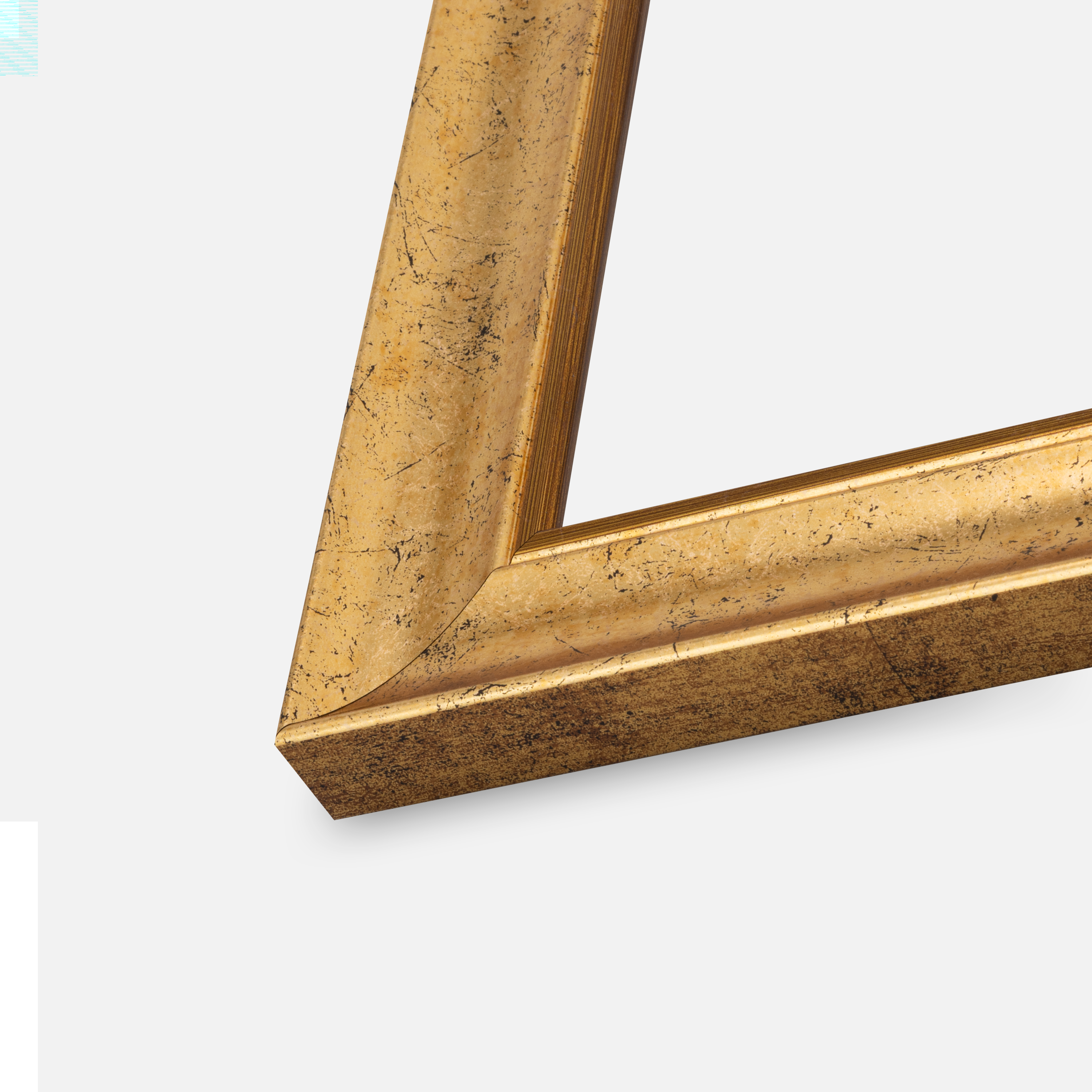 Ram Conca Guld 40x50 cm - Passepartout Vit 30x40 cm