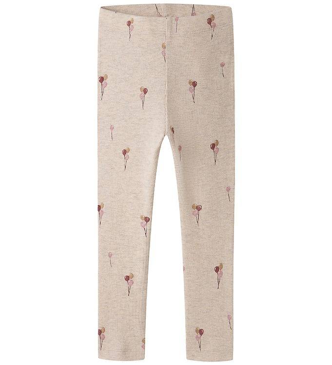 Name It Leggings - Rib - NmfNabila - Peyote Melange - Name It - 3 år (98) - Leggings