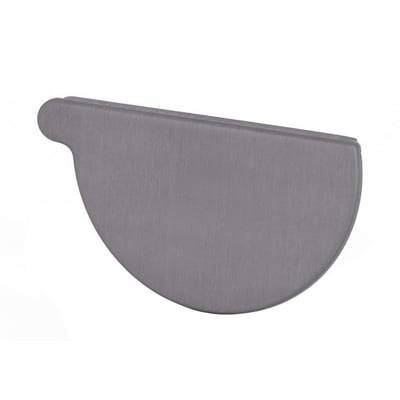 VMZINC endebund QZ, 333mm, 12", højre, 1/2 rund