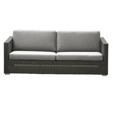 CANE-LINE CHESTER SOFA 3/PERS INKL. LYSEGR� HYNDER - GRAPHITE 197