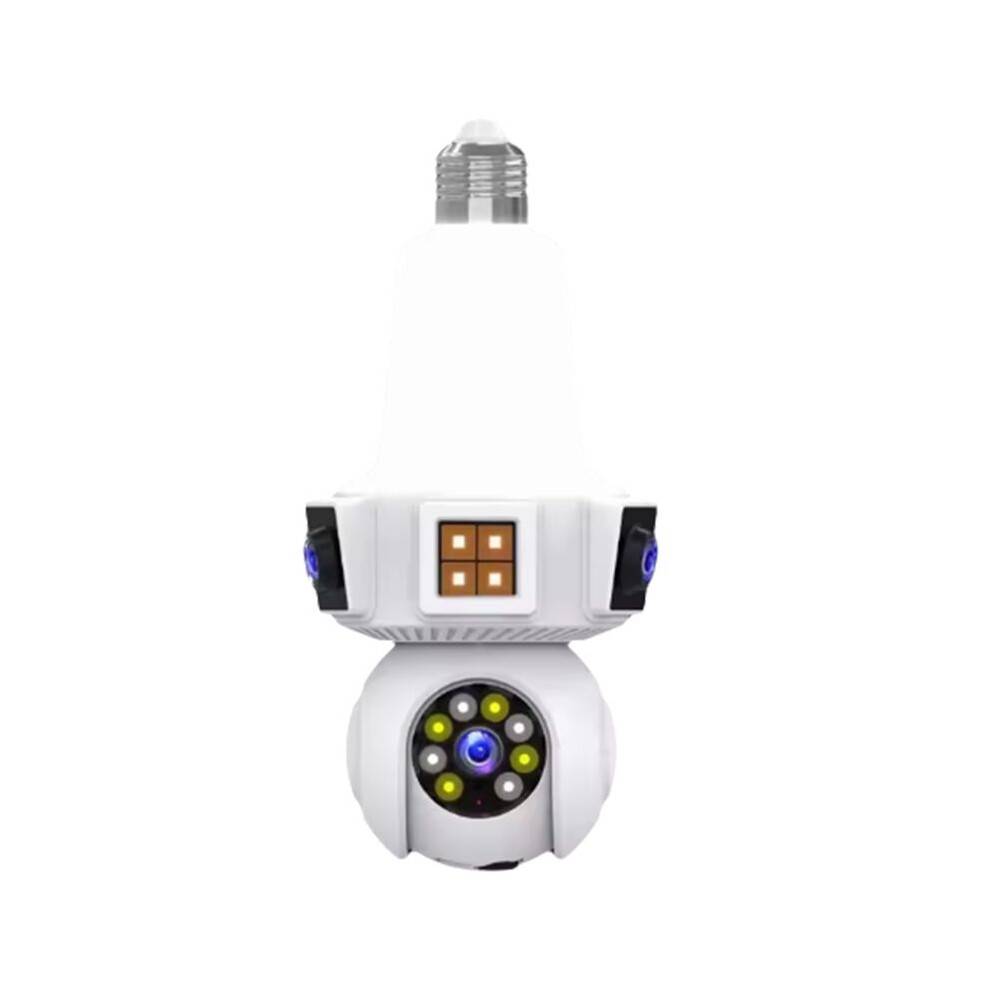 Dual Lens Home Wireless Wifi E27 Cameras Cctv Camera IR Night Vision Network Security IP Camera
