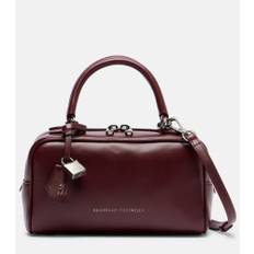 Brunello Cucinelli Boston Explorer Small leather tote bag - burgundy - One Size